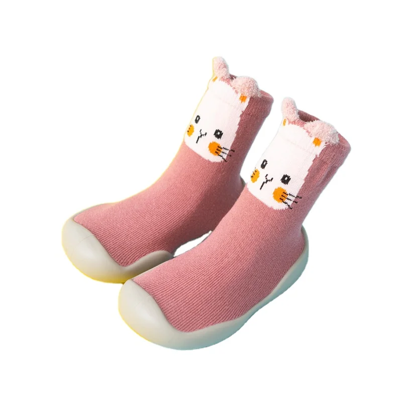

Baby Children's Footwear Toddler Soft Bottom Non-slip Thick Bottom Cartoon Animal Floor Socks