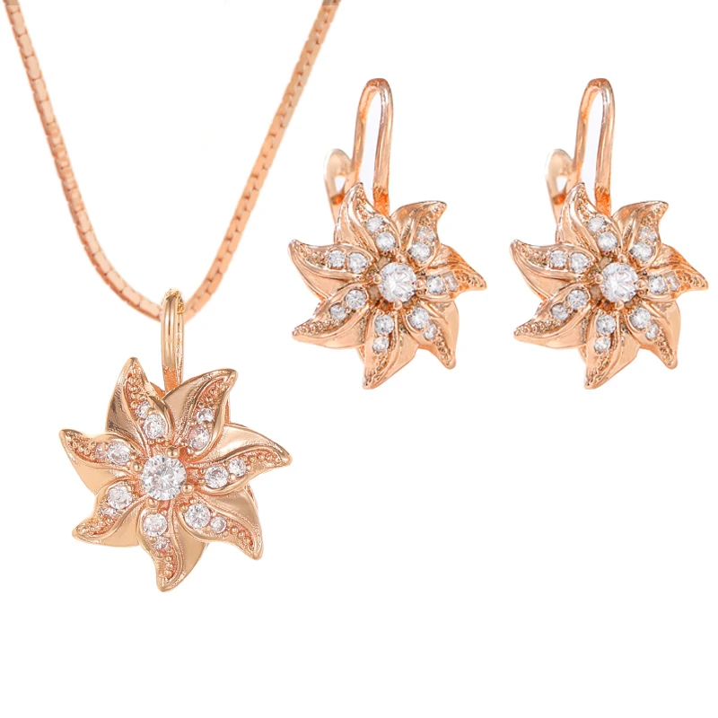 

Milliedition own factory design making zircon jewelry set for Christmas gift