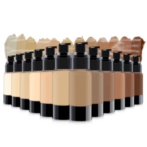 bulk customized vegan 25 colors correcting liquid face matte makeup foundation liquid/oem dark waterproof bottle private label