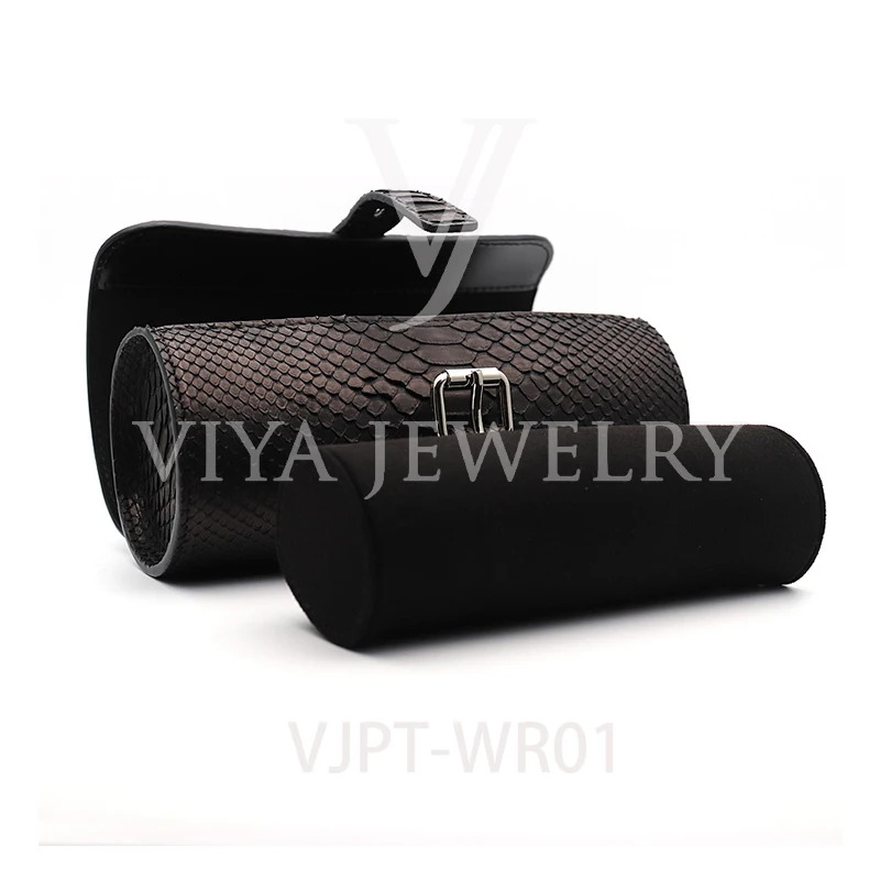 

Viya Jewelry DHL Free Shipping Fashionable Genuine Python Customized Watch Roll