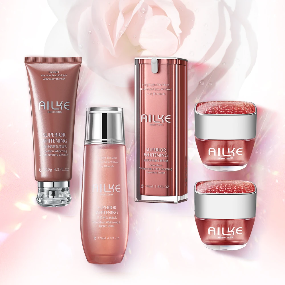 

Rose Superior Whitening Body Lotion Cleansing Foam Face Wash Bleaching Cream Black Skin Whitening, White/yellow