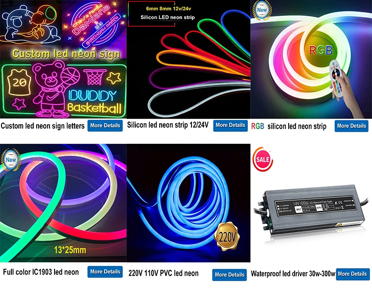 Beautiful Led Neon Rope Light Ip65 Flex Neon Light 220v 110v 24v 12v ...