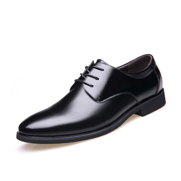 

Genuine Leather Oxford Shoes With Black Lace Custom Men Wedding Shoes, Black brown