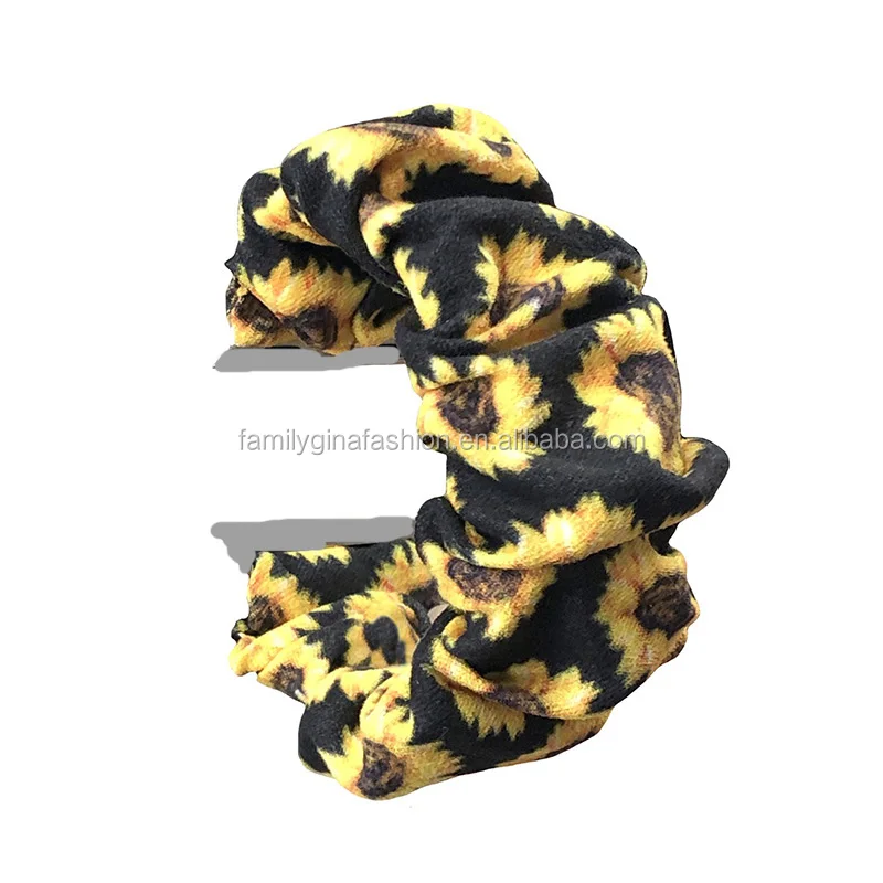 

Wholesale Personalized Serape Leopard And Sunflower Print Scrunchies Watch Bands, As pics show