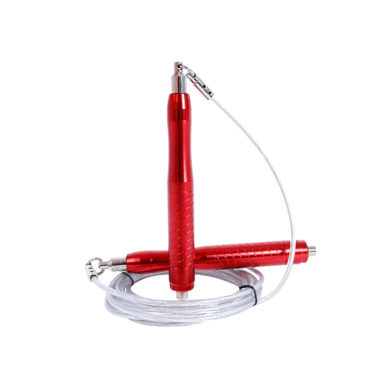 

2021 New Design Fitness Equipment Adjustable custom Speed Jump Rope, Red