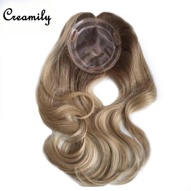

Creamly Hair Top Quality 5x5 Indian Remy 100% Human Hair Toupee For Women,Wholesale Thin Skin Toupee