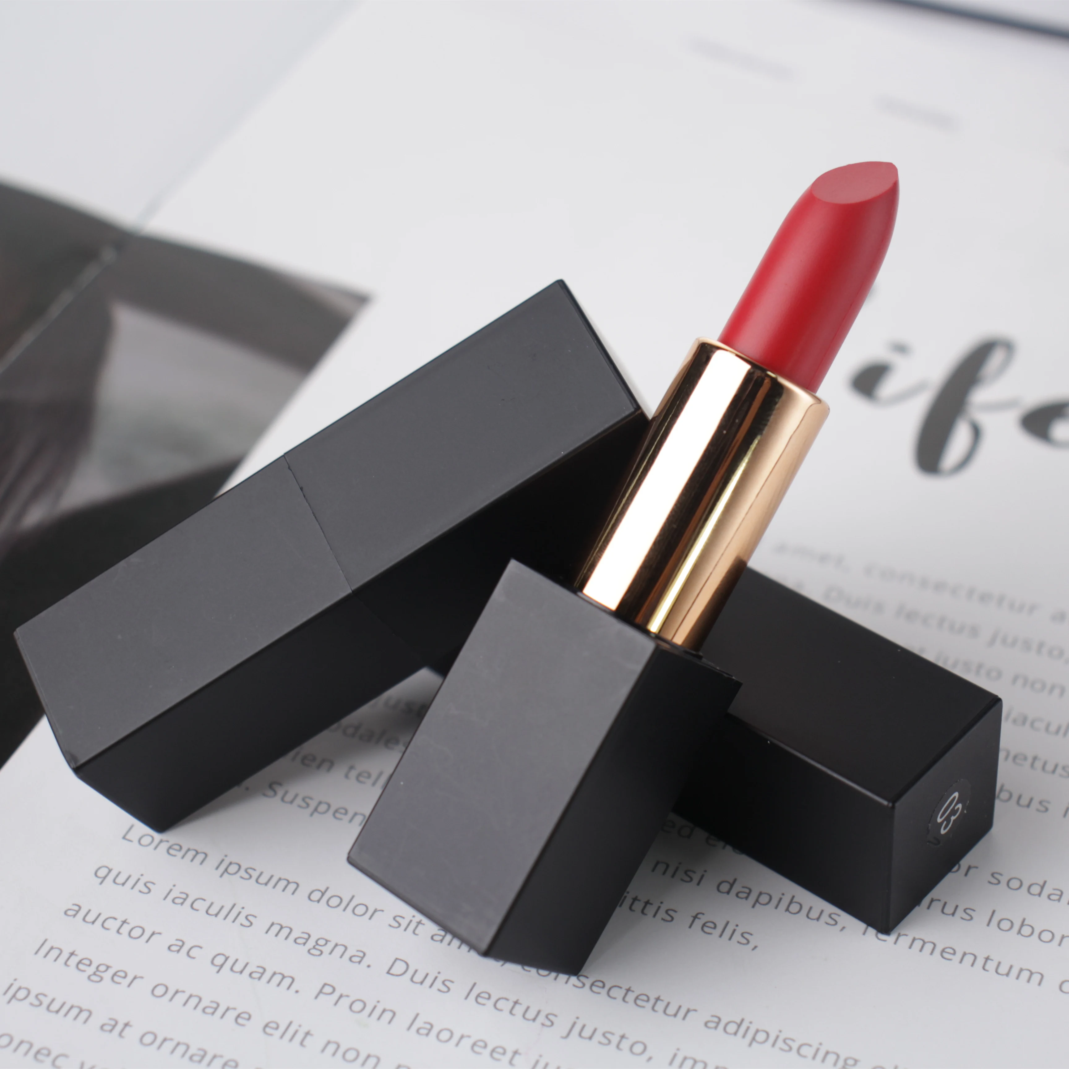 

25 colors square tube smooth and moisturizing high pigment make your own waterproof lipstick, 24 colors lipstick