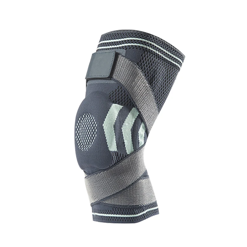 

In Stock Nylon Compression Knee Support for Basketball Adjustable Knee Brace support with knee pad