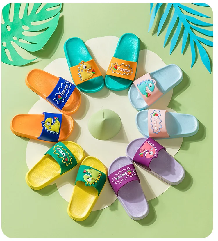 

Summer wholesale children bathroom Beautiful Kids cute Slippers boys and girls kids red slides slippers shoes indoor, Picture