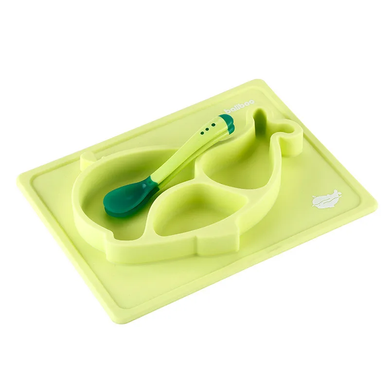 

Wishome New Design Silicone Whale Mold Lunch plate for Children