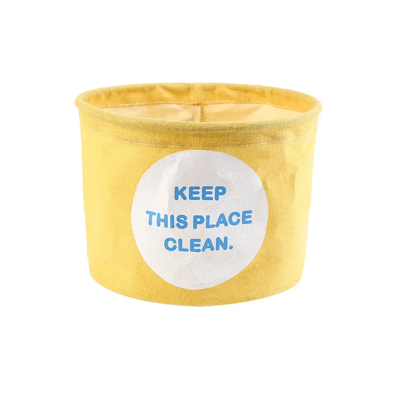 

Small Laundry Basket For Toy Cartoon Storage Barrel Dirty Clothes Sundries Household Organizers Storage Basket folding bag, As photo