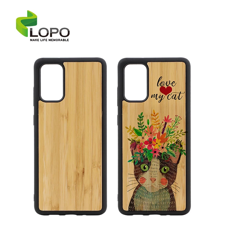 

Exclusive Natural Bamboo Sublimation Blanks 2D Phone Case for Samsung S20 Plus