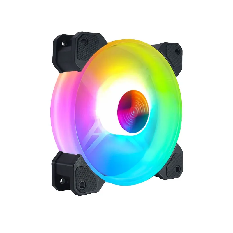 

Factory wholesale 6pin 120mm rainbow RGB fan cpu cooler PC cooling fan computer case fans high ariflow ultra quite