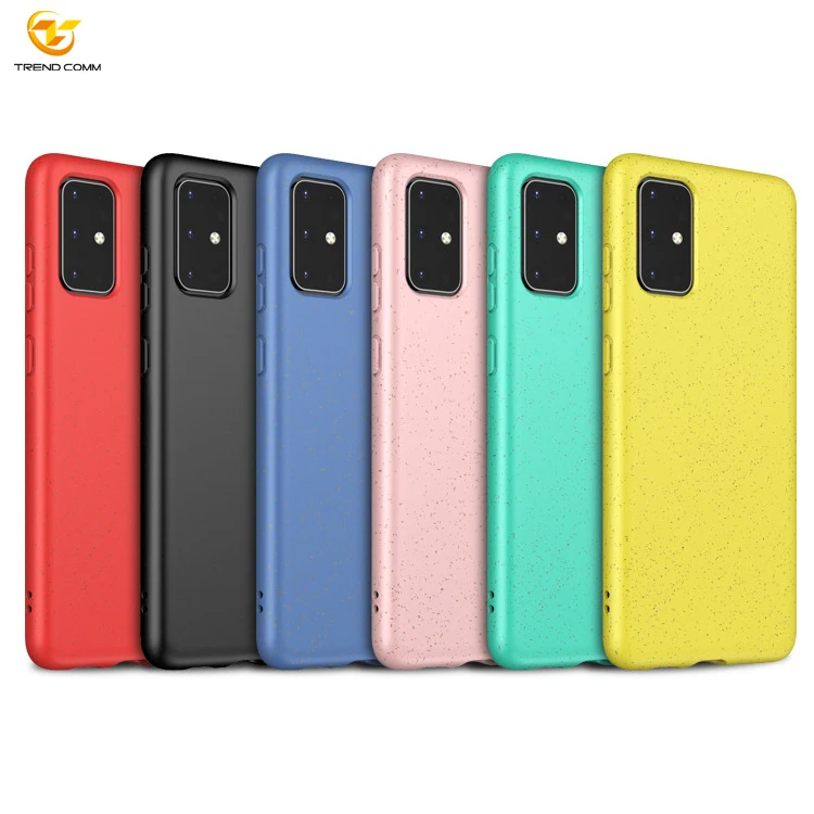 

New Wheat Straw Eco Friendly Phone Case For Samsung Galaxy S20 Case, White, red, black, dark blue, pink, green, yellow