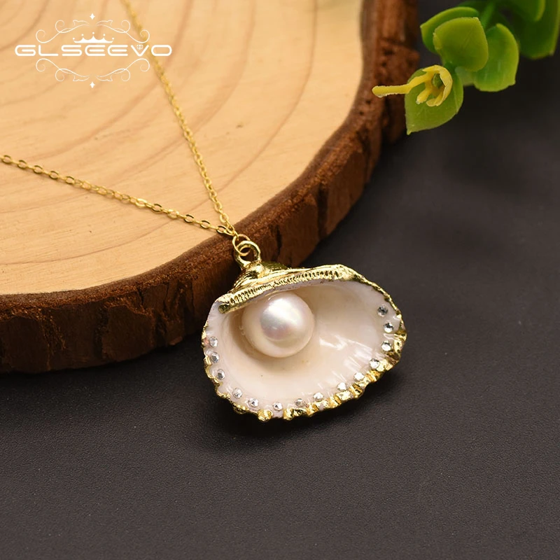 

Natural Fresh Water White Pearl Pendant Necklace For Women Party Handmade Jewelry