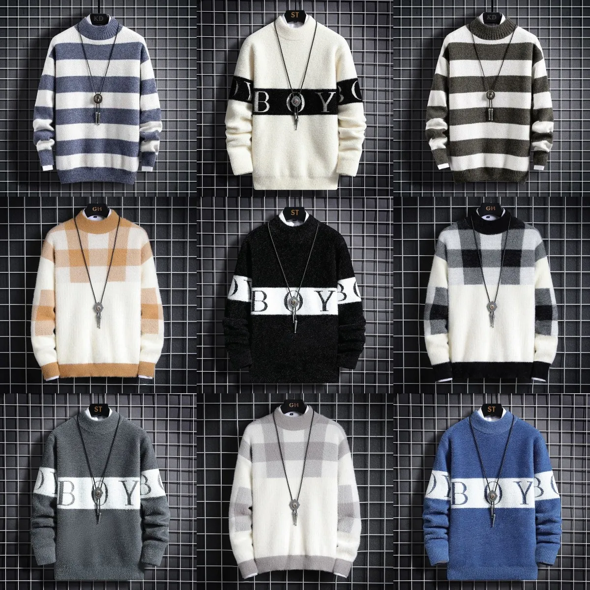 

New arrivals mens sweaters Factory Warehouse crew neck pullover custom knitted long sleeve fashion casual christmas sweater