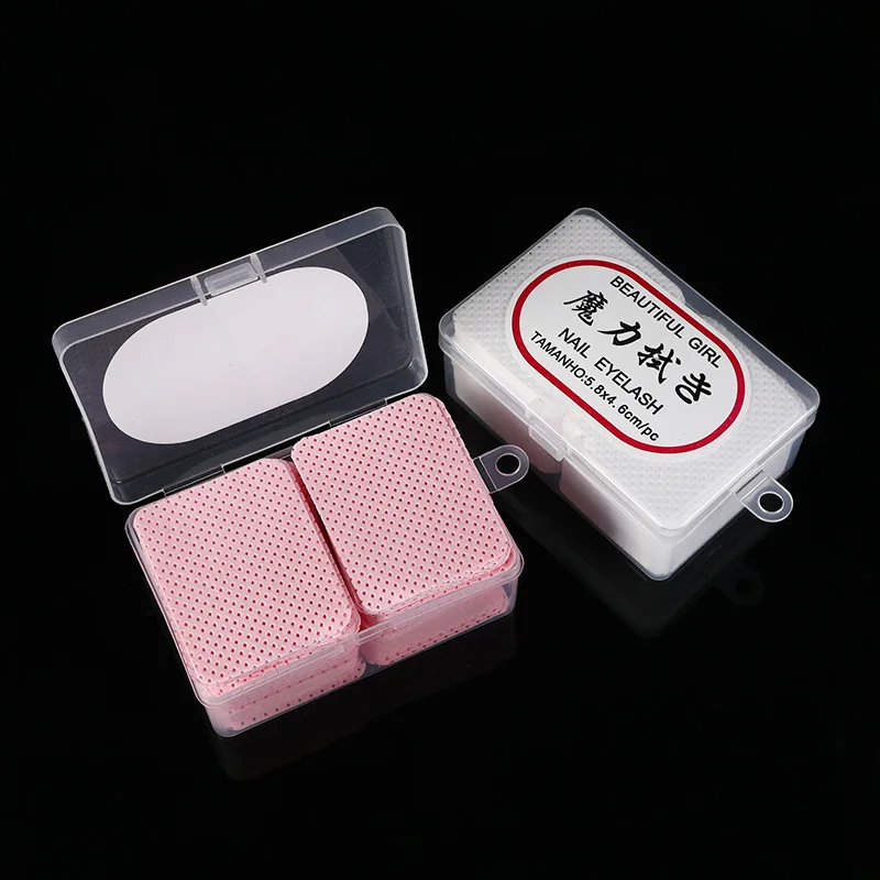 

180pcs White Pink Nail Polish Remover Pads Super Absorbent Soft Lint Free Wipes for Eyelash Extensions Nails