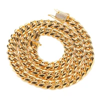 

Popular Hip Hop Thick Heavy Cuban Link Gold Chains,Fashion Jewelry Gold Chains For Men, High Quality Stainless steel Chains