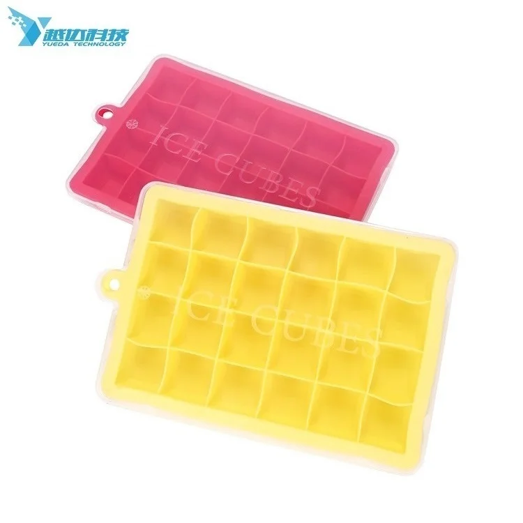 

Competitive Price Food Grade Silicone Hanging Hole Silicone Ice Cube Tray, White, yellow, green, purple or customization