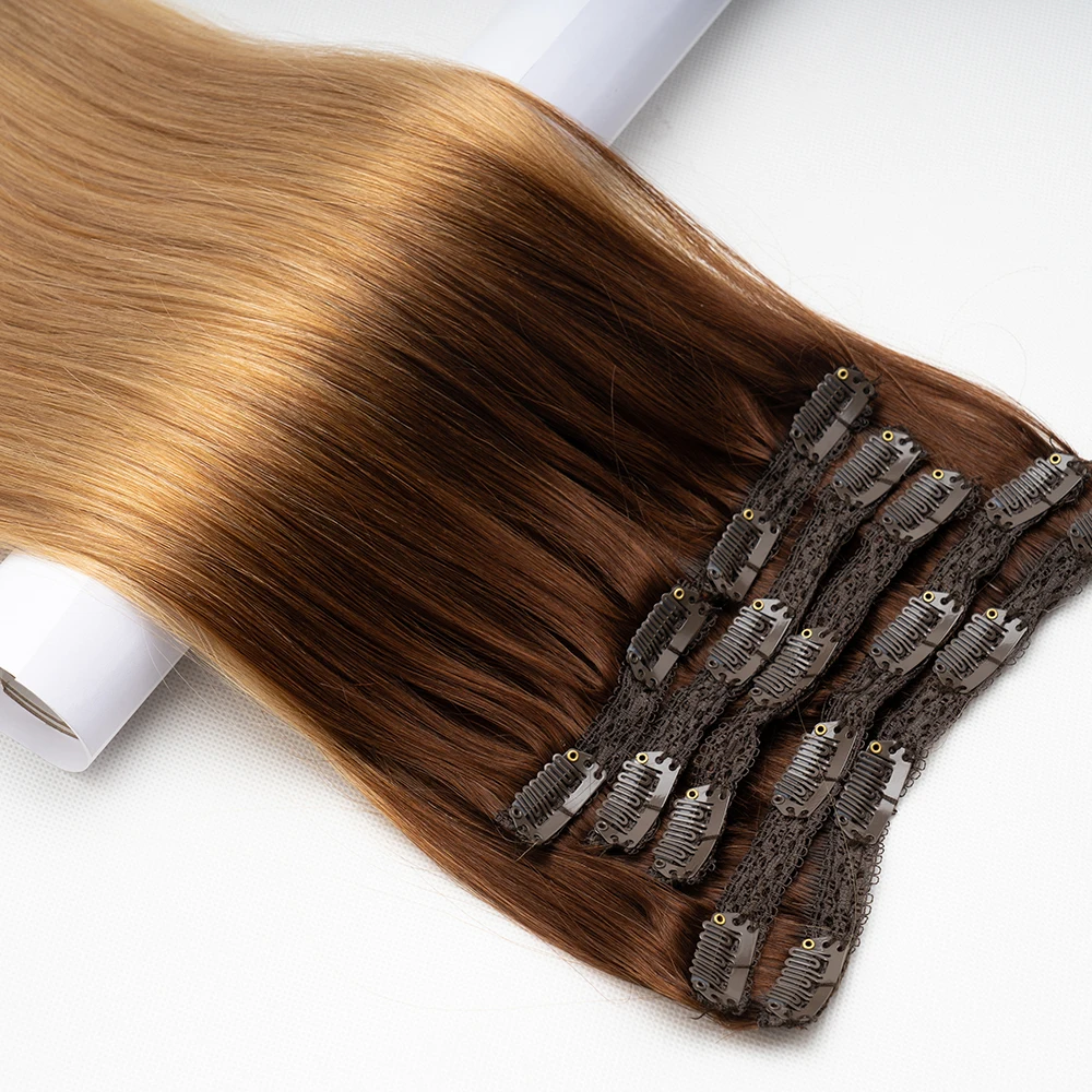 

Wholesale Top Grade Double Drawn Lace Clip in Human Hair Extension Virgin Hair