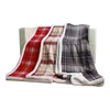 Luxury 127X152cm New Ultra Soft Classic Plaid Double Sherpa Fleece Plush Throw Blanket