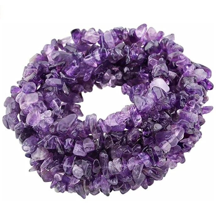 

Natural 5-8mm Natural Amethyst Aquamarine Crystal Rock Quartz Chips Tumble Stone Loose Gemstone Beads for Jewelry Making