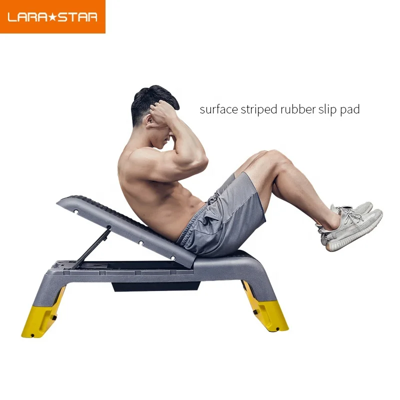 

bench press  Aerobic Step Board / Aerobic Step Bench / Aerobic Step Home Exercise for gym fitness, Gray/yellow/orange