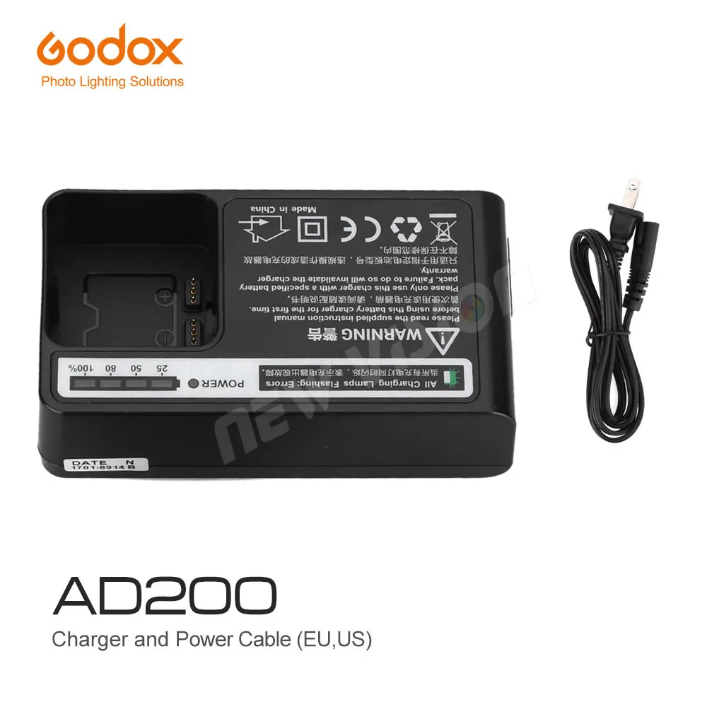 

inlighttech Godox C29 Battery Charger for AD200 Flash WB29 Battery w/, Black