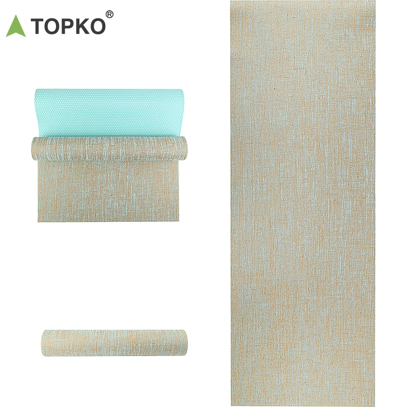 

TOPKO gym equipment folding exercise fitness yoga mat, Green, blue, orange or customize