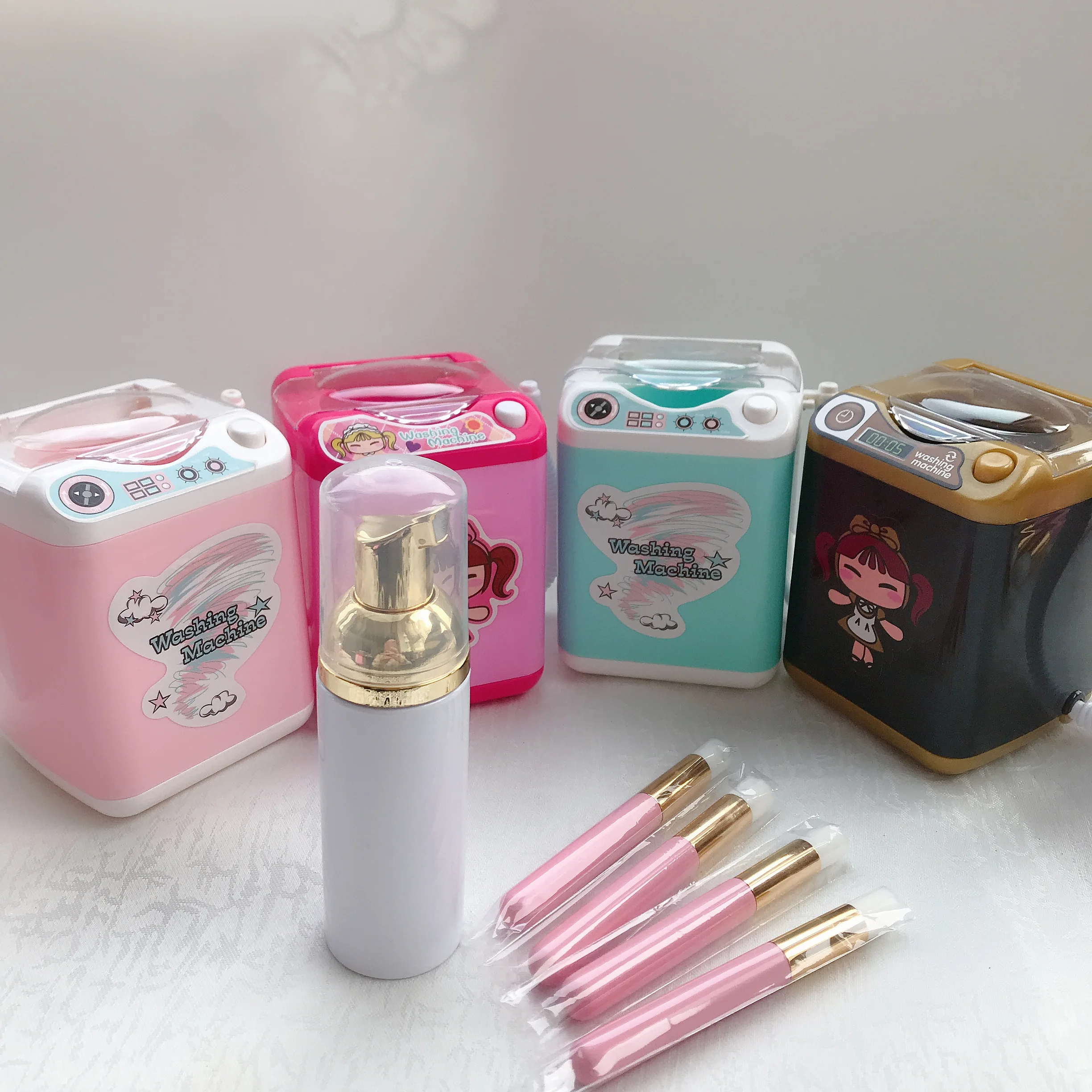 Lashes Washer 3d Mink Eyelashes Washing Machine Custom Packaging Mini Eye Lash Washer Lashes