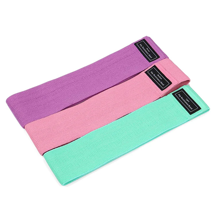 

Exercise Resistance Bands Wide Workout Bands Hip Bands For Legs And Butt, Activate Glutes And Thigh Muscle Training, Green,purple,pink