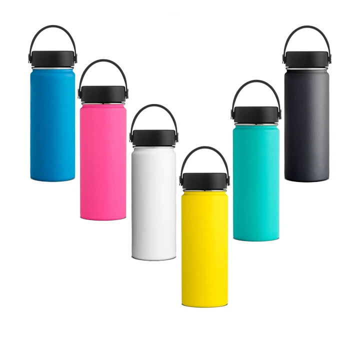 

500ml 18ozCustomized double walled metal stainless steel insulated vacuum hydro thermos water bottles flask termos with flex lid