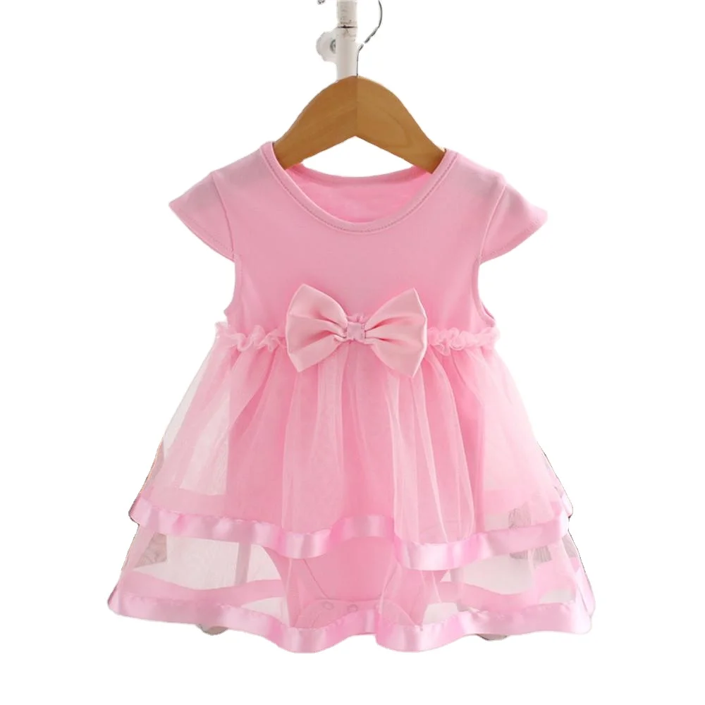 

2022 New style Infant Toddles New Born Baby Girl Romper Dresses Summer Tulle Birthday Tutu Dress for Baby Girl, Provide color chart