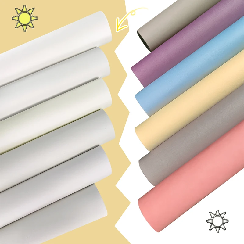 

50x120cm uv changing color pu synthetic leather rolls for Making Bag hairbows