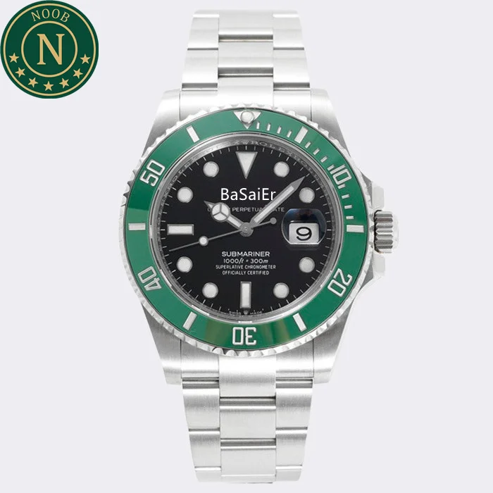 

Noob Factory New Verssion 3235 Movement 904L Steel Sapphire Luxury Diver Sport Men Submarine 126610 RLX Watch