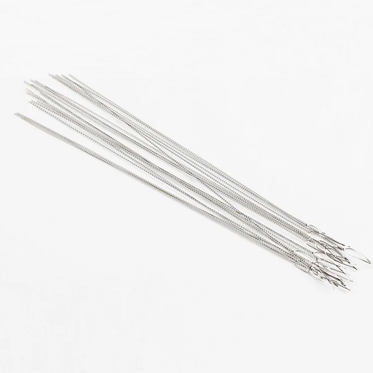 

Wholesale Easy Thread String Cord Pins Big Eye Stainless Steel Beading Needles For Beads and Pearls DIY Jewellry, As photos
