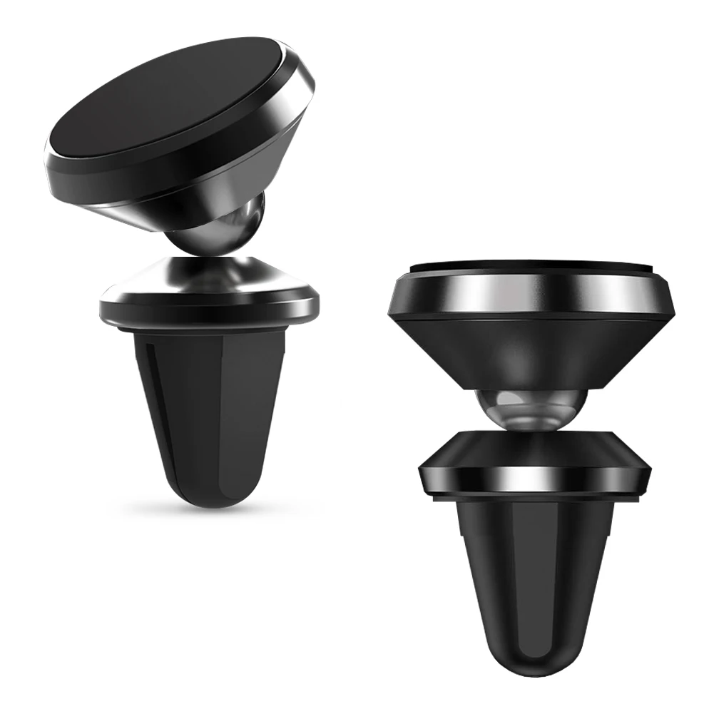 

Free Shipping 360 Degree Rotation Magnetic Car Mount Air Vent Phone Holder, Black