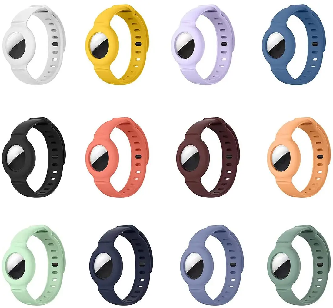 

Loop Silicone Watch Band Strap Soft Protective Cover Wearable Suitable For Elderly Children For Airtag Anti-Lost Device