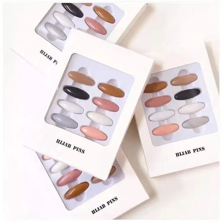 

Hot Sell Safety Plastic Pin Hijab Colorful Muslim Scarf Hijab Pins Women