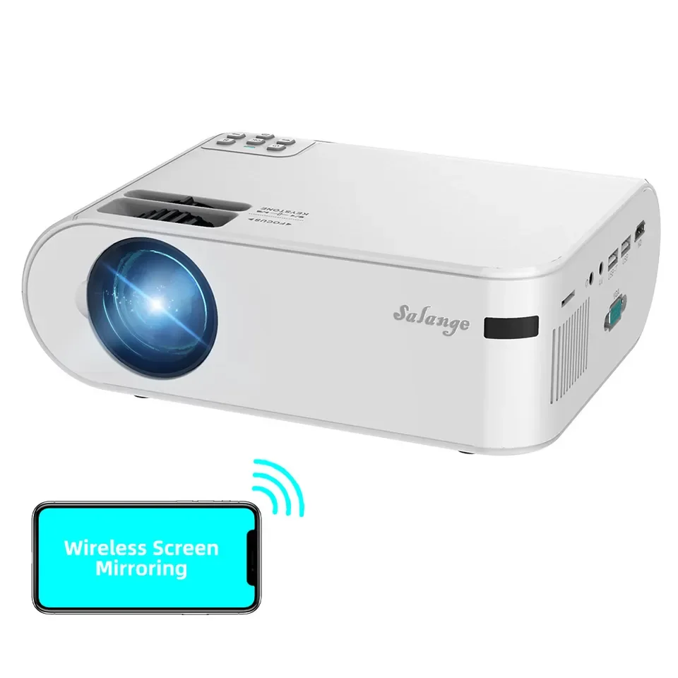 

Salange P62 Factory Price Best Selling 1080P Support 4K 5500 Lumens Android 6 Home Theater Mini Portable Projector