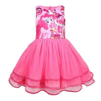 

cartoon pony toddler princess costume sleeveless little queen baby girl party dress
