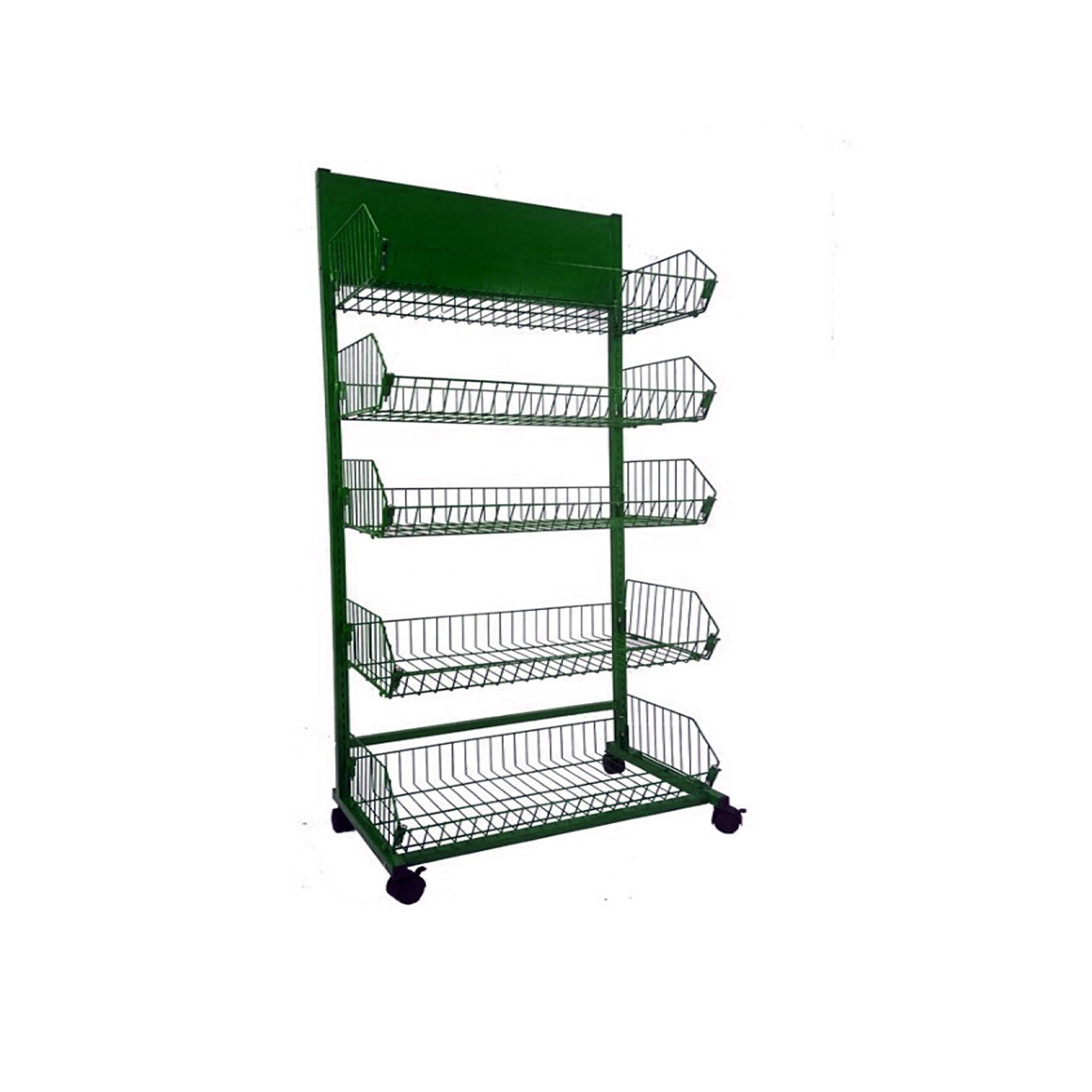 Metal Floor Standing Snack Display Racks Potato Chips Display Rack