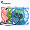 12025 Transparent body LED dc fan 12v pc cooler computer case radiator fan.