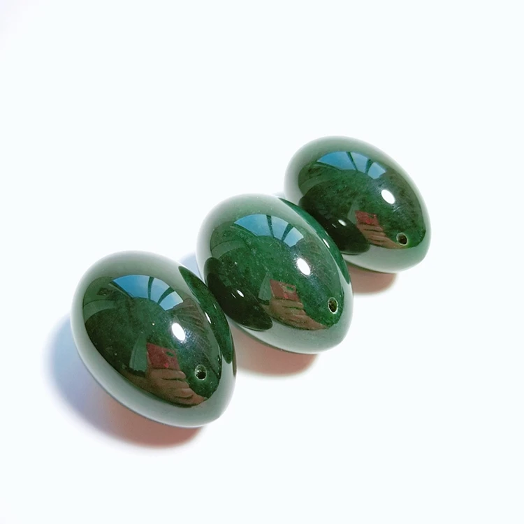 

Customized Logo nephrite jade yoni Eggs With Certificate