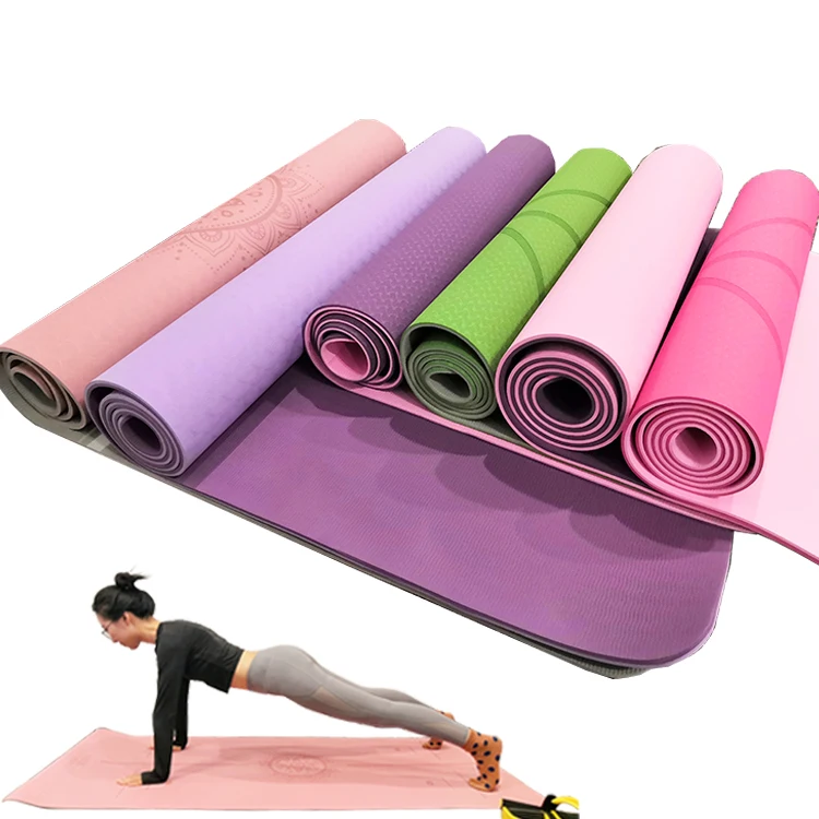 

Jointop China Manufacturer Eco-friendly tpe Material Gym Fitness Yoga Mat 10mm 8mm, Stock color or customized