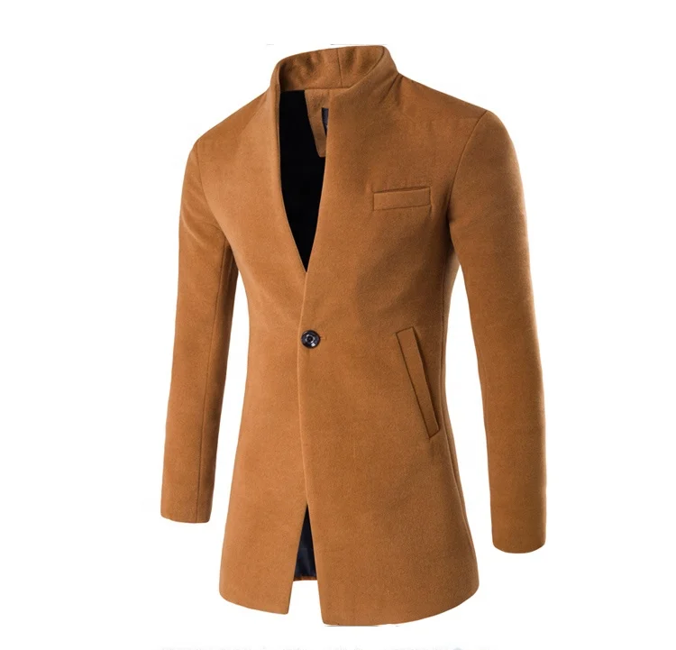 

famous wine khaki grey black color men coat