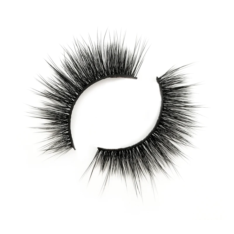 

Wholesale premium quality faux mink handmade silk lashes false eyelashes soft band and cruelty free eyelash