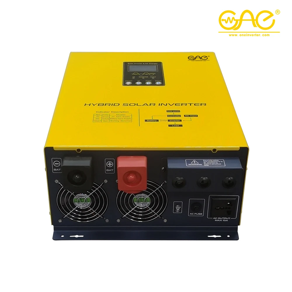 
Hybrid Solar Power Inverter 2kw 3kw 4kw 5kw 10kw On/off Grid Tie Combined With Mppt Solar Charge Controller 