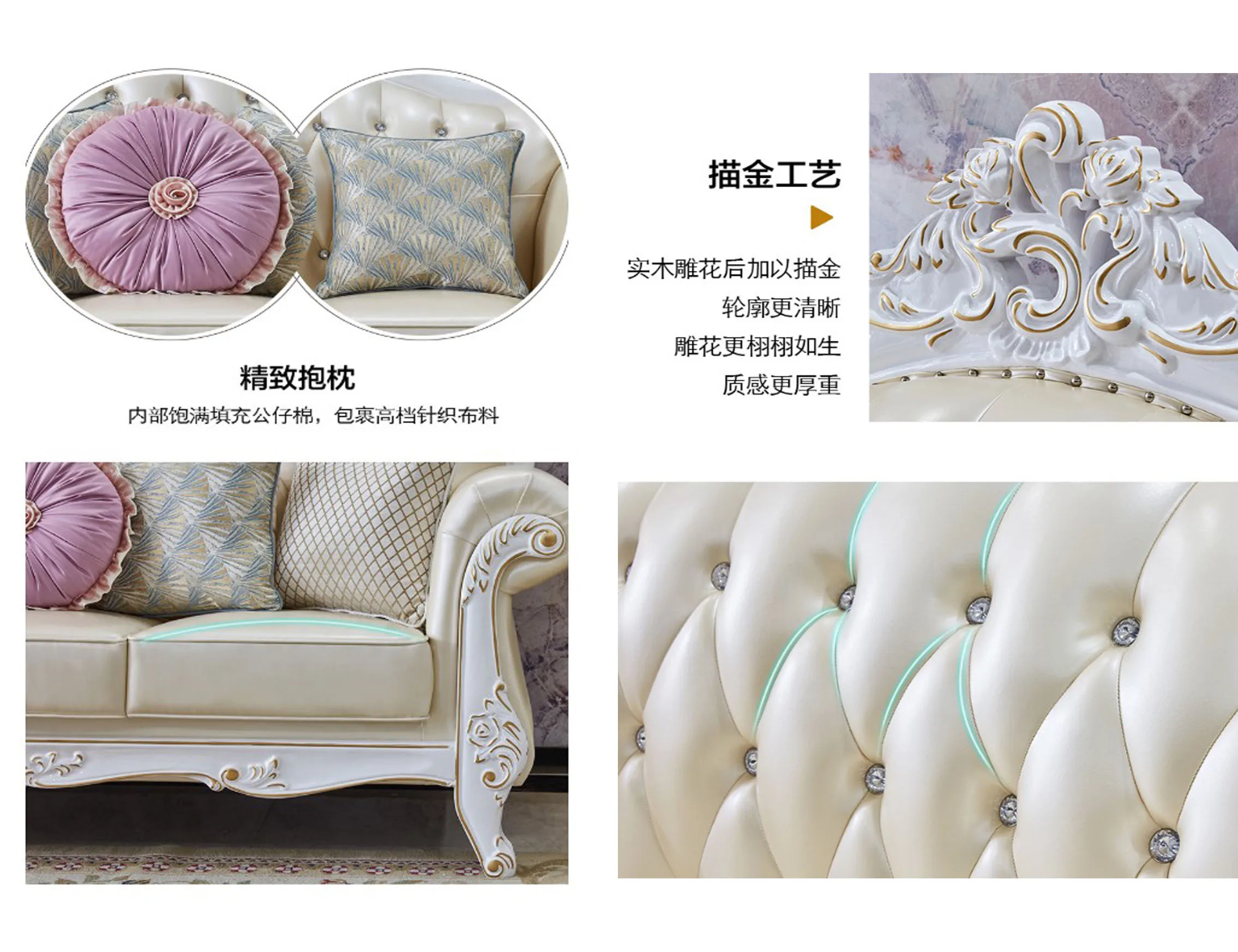 Royal Leather Living Room Set Furniture Luxury European Sofa Set Buy