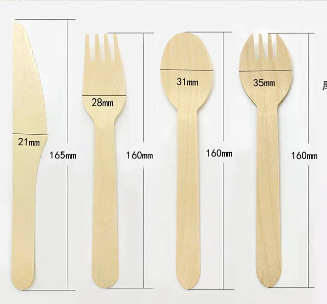

Disposable Paper Knife Fork Spoon Set for Restaurant soup spoon